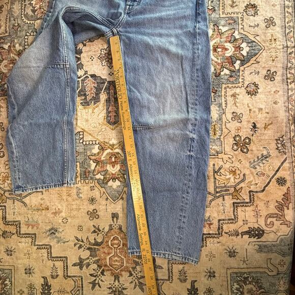 Madewell Darted Barrel Leg Jeans Oversize Baggy Denim Women's Size 24 - Picture 11 of 16